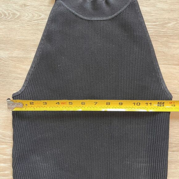 Aritzia Babaton Sculpt Knit Mockneck Halter Top-Size S - Picture 7 of 7